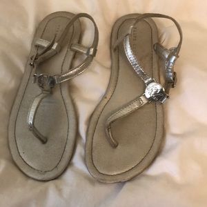 Ralph Lauren silver sandals. Used,good condition.
